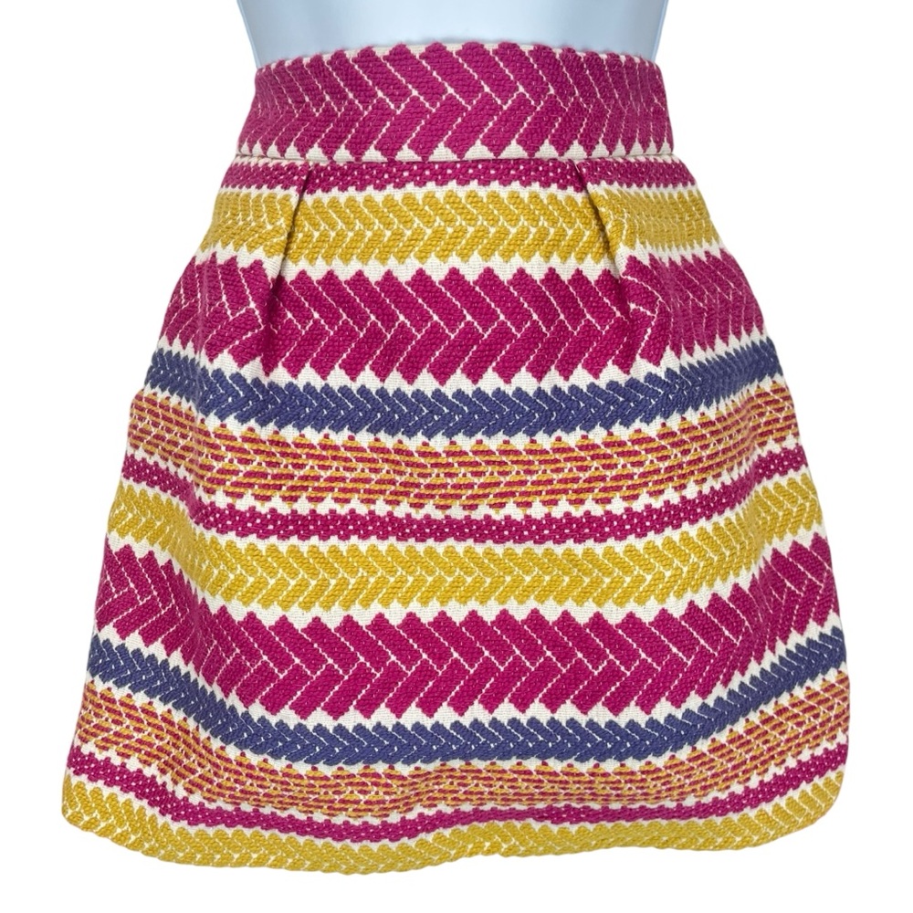 Anthropologie Nomad Morgan Carper‎ Women’s XS Woven Mini Skirt Pockets
